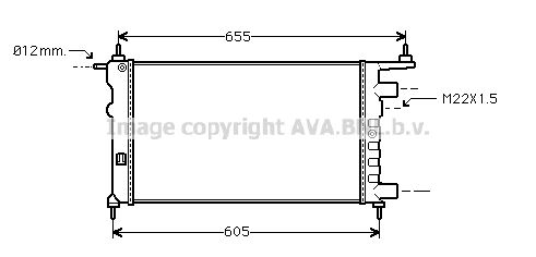 AVA QUALITY COOLING Radiators, Motora dzesēšanas sistēma OL2261